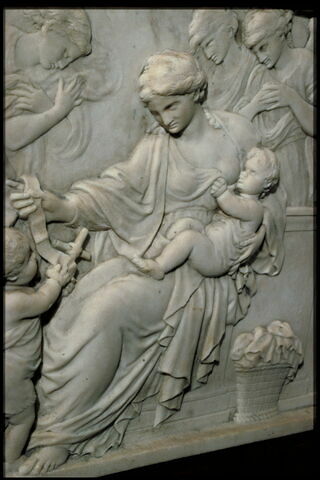 La Vierge allaitant l'Enfant adoré par des anges, image 1/1