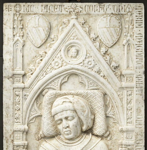 Dalle funéraire du chevalier napolitain Marino di Giovanni Cossa (mort le 28 octobre 1418), image 3/13