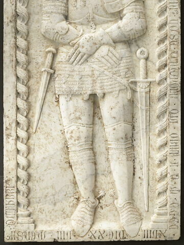 Dalle funéraire du chevalier napolitain Marino di Giovanni Cossa (mort le 28 octobre 1418), image 5/13