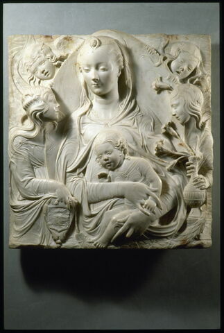 La Vierge et l'Enfant entourés de quatre anges, image 4/9