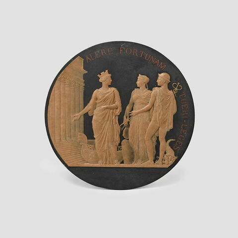 Médaille commémorant l'achèvement du Palais de la Bourse et du tribunal de commerce 4 novembre 1826
