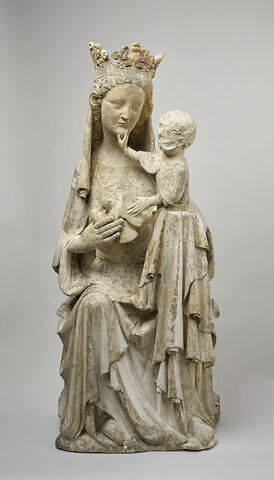 La Vierge assise tenant l'Enfant debout sur son genou