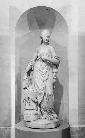 La fidélité ou Madame du Barry tenant à la main le coeur de Louis XV, image 1/1