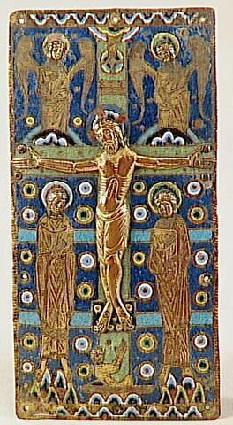 Plaque médiane de reliure : Crucifixion, image 1/1