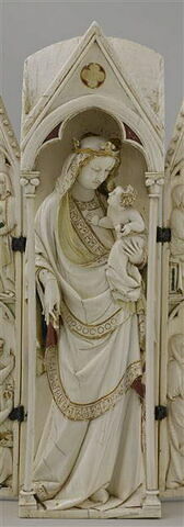Polyptyque : Vierge glorieuse ; scènes de la Vie de la Vierge, image 6/10
