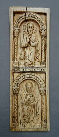 Triptyque en ivoire : Ascension. Saints., image 2/12