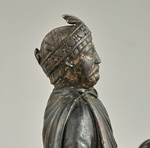 Statuette équestre de Charlemagne ou de Charles le Chauve, image 2/17