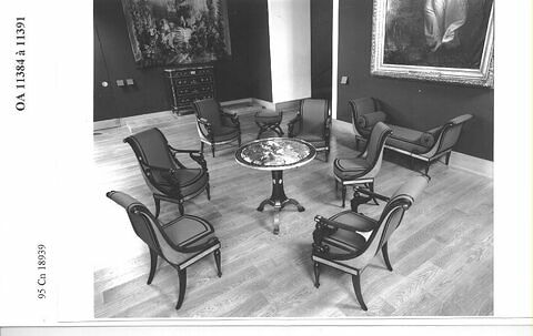 Chaise du salon de Madame Récamier (OA 11384 à 11391), d'une paire avec OA 11390, image 7/10