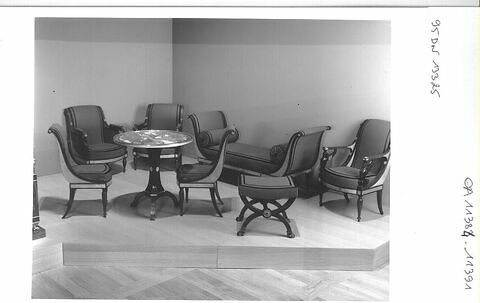 Chaise du salon de Madame Récamier (OA 11384 à 11391), d'une paire avec OA 11390, image 10/10