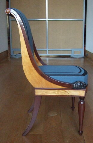 Chaise du salon de Madame Récamier (OA 11384 à 11391), d'une paire avec OA 11390, image 2/10