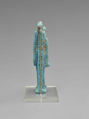 Amulette : Sekhmet avec un ureus et pilier dorsal inscrit, image 3/4