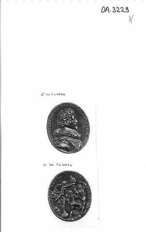 Médaille : le conseiller Michel de Beauclerc (? - + vers 1643 ?) / la fortune brisant les ailes d'Icare, image 1/1