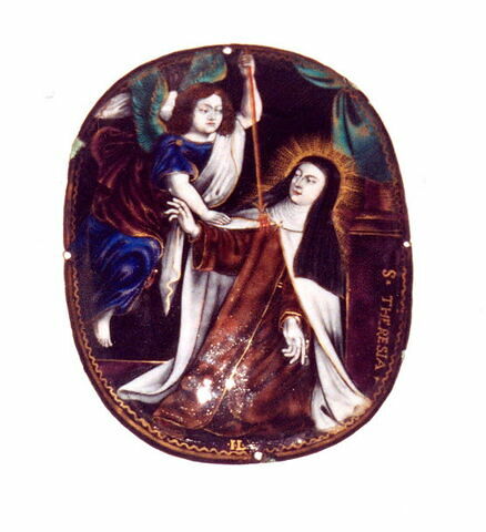 Plaque ovale : sainte Thérèse, image 1/1