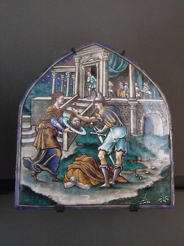 Plaque : Décollation de saint Jean Baptiste, image 1/1