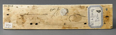 Plaque inférieure d'un feuillet de diptyque : Annonciation, Epreuve de l'Eau amère, Voyage à Bethléem, image 2/2