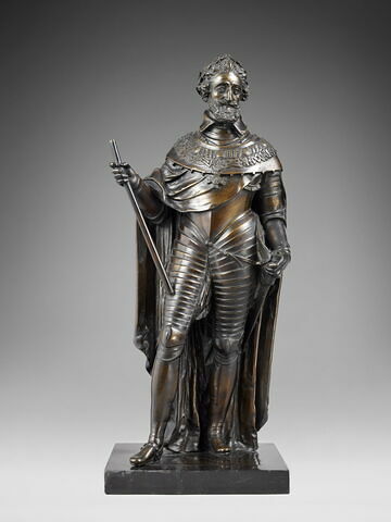Statuette : Henri IV en cuirasse.