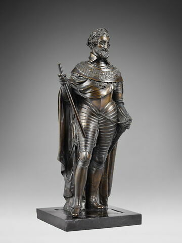 Statuette : Henri IV en cuirasse., image 2/5