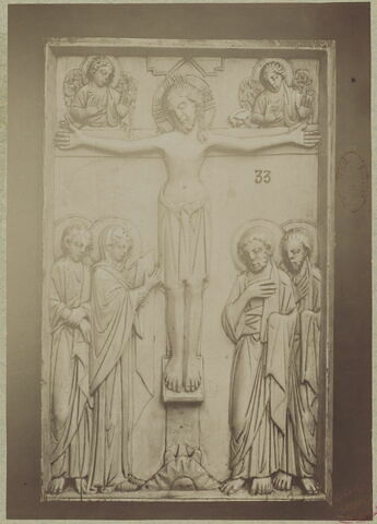 Plaques : Crucifixion (A) ; Mission des apôtres (B), image 2/2