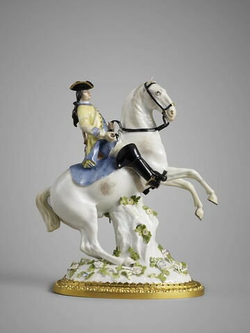 Statuette : cavalier en veste jaune, image 5/5