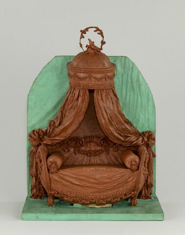Maquette du lit de Mme du Barry pour son appartement au château de Fontainebleau, image 1/13