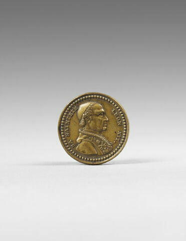 Médaille : Léon XII pape / emblème pontificaux, image 1/2