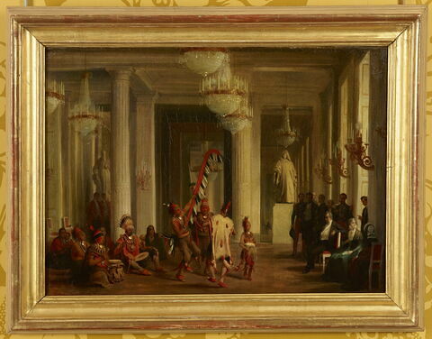 Louis-Philippe assiste à une danse d'Indiens Iowa dans le salon de la Paix aux Tuileries, 21 avril 1845, image 5/6