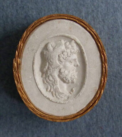 Empreinte d'intaille représentant un profil de Commode en Hercule, image 1/1
