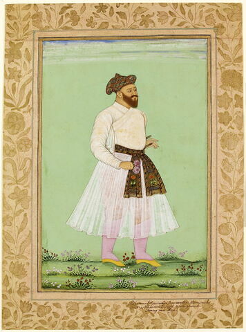 Portrait d'Amin Khan Mir Mohamed Amin