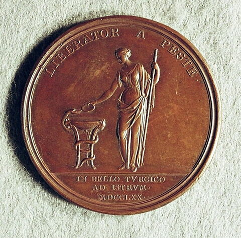 Médaille : Médecin en chef, baron Asch, 1770., image 1/2