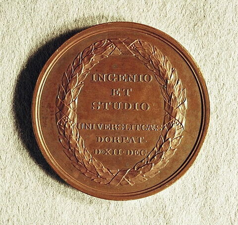 Médaille : Médaille de récompense pour les étudiants de l’université de Dorpat, non daté., image 1/2