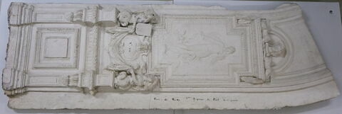 Deuxième esquisse du piédroit de l'escalier Mollien (Vénus), côté gauche