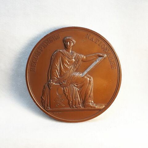 Récompenses nationales – Salon de 1852, gravure, médaille de 1ère classe