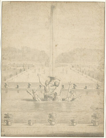 Projet pour les sculptures du bassin de la sirène, à Versailles, image 1/2