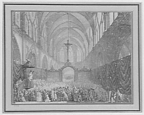 Service funèbre des citoyens morts au siège de la Bastille (5 août 1789), image 1/1
