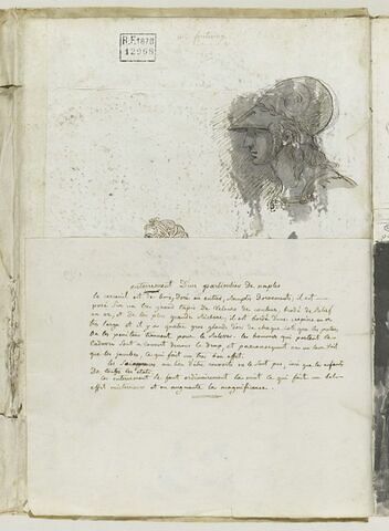 Note manuscrite : 'Enterrement d'un particulier de Naples'