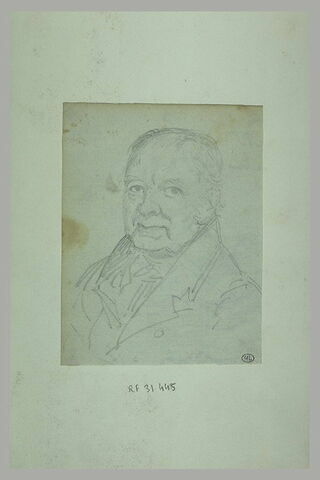Portrait d'homme âgé, en buste, de face, image 1/1
