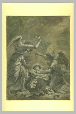 Saint Savinien baptisé par un ange