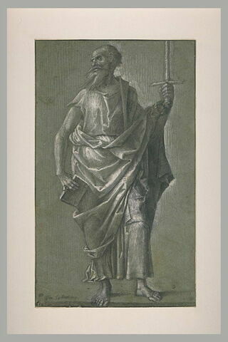 Saint Paul, debout tenant un livre et un glaive, image 1/1