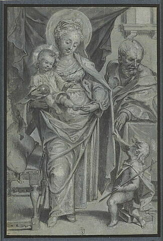 La Sainte Famille et saint Jean-Baptiste, image 1/1