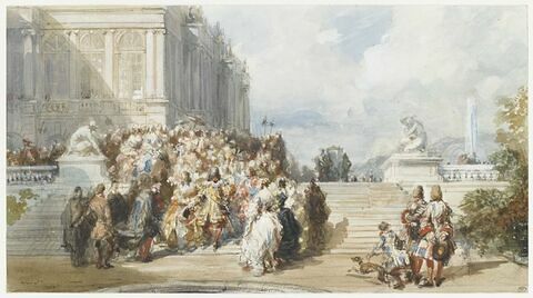 Escalier du parc de Versailles, image 2/2