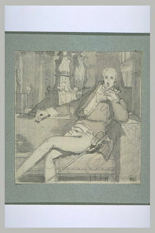 Etude pour le portrait du comte de Pradel (1782-1857), image 1/1