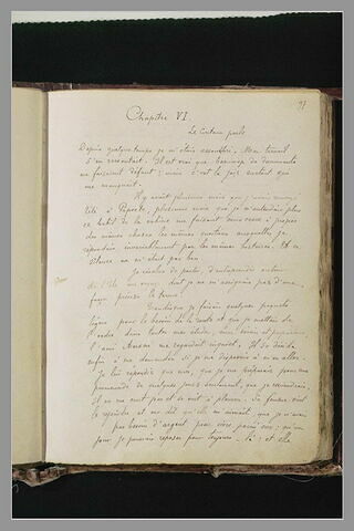 Notes manuscrites : chapitre VI, 'Le conteur parle', image 1/1