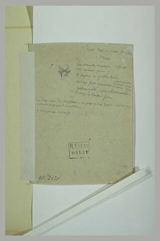 Annotation manuscrite sur Brera ; tête de bouquetin, image 1/1