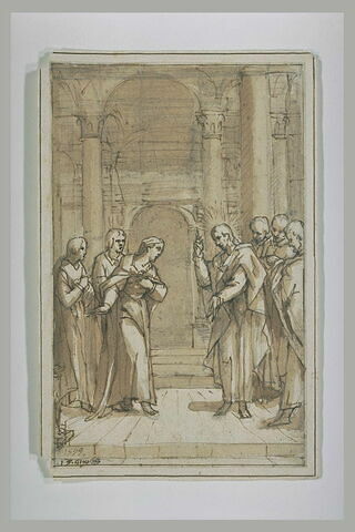 Jésus accueillant trois femmes dans le Temple, image 2/2