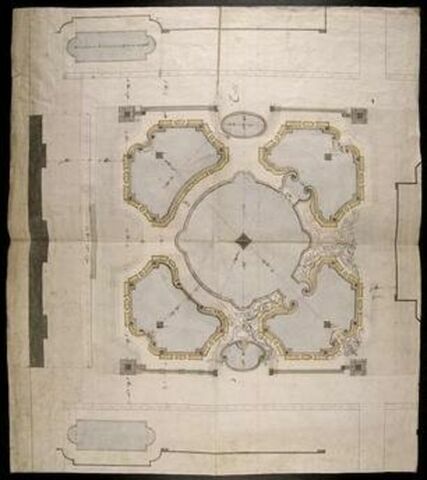 Plan du premier parterre d'Eau de Versailles, image 1/2