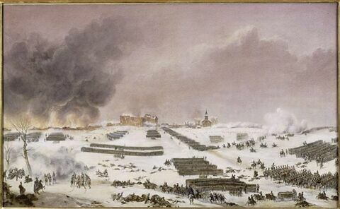 Combat d'Eylau le 7 février 1807 : attaque du cimetière