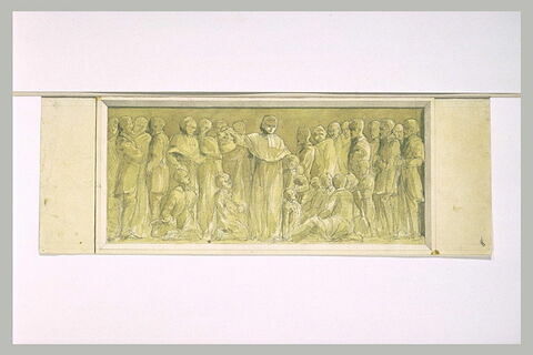 Esquisse pour le bas-relief du monument de Mgr. Dupanloup à Orléans