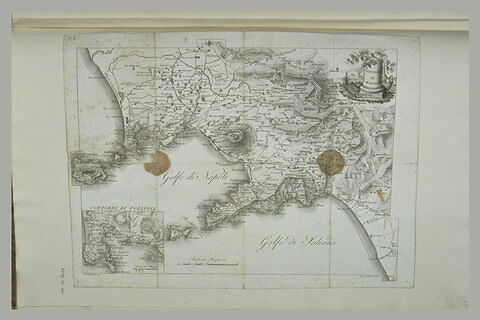 Italie : carte de la region de Naples, image 1/1