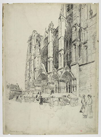 La cathédrale de Bourges : la façade occidentale, image 1/2