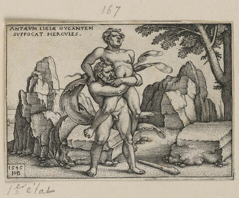 Hercule combattant Antée